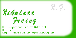 nikolett freisz business card